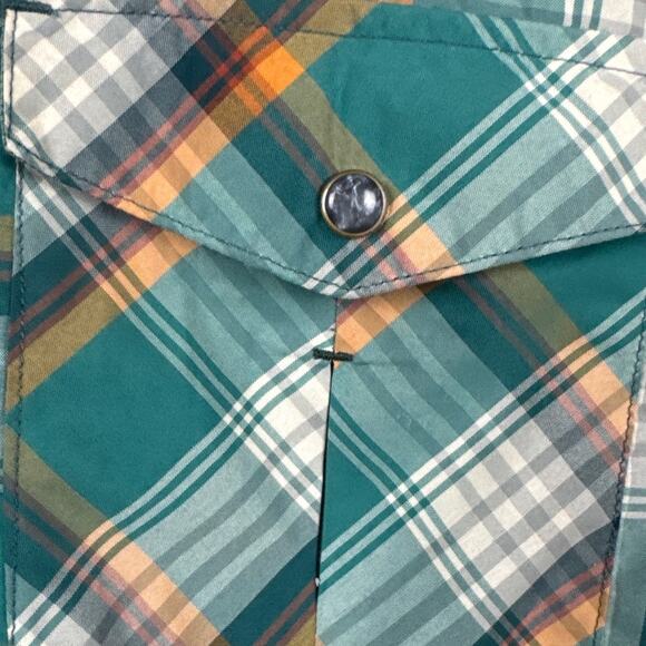 Kuhl Green and Orange Casual Button Down Shirt - Picture 6 of 11